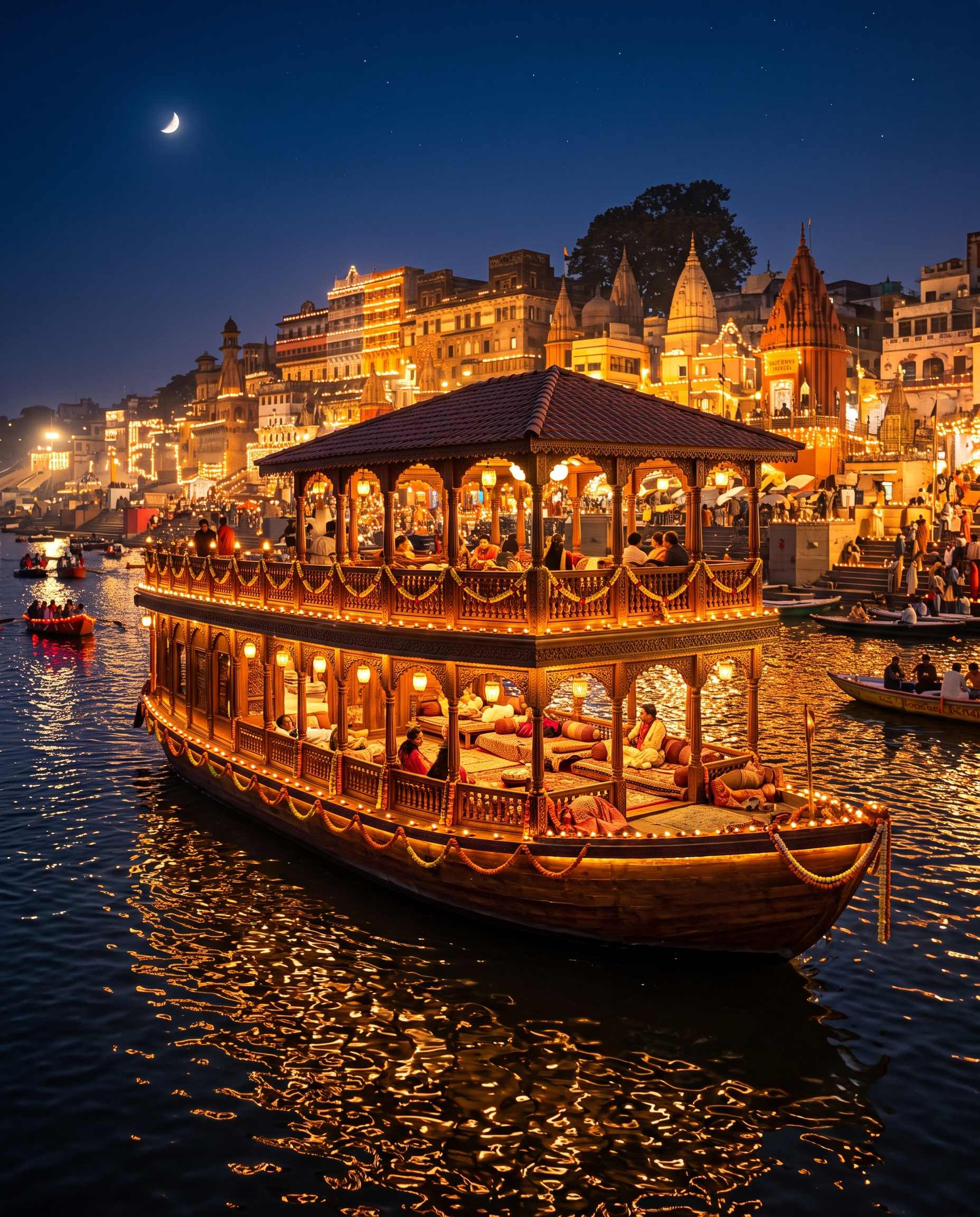 Dev Deepawali 2026 - Bajra Boat Double Decker